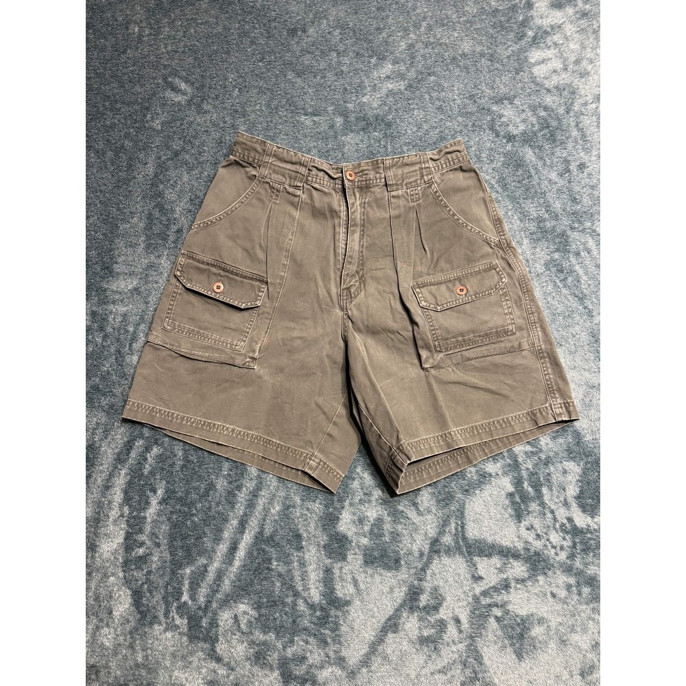 Cabelas Womens Cargo Shorts 10 Sage Green Olive Cotton Safari Outdoor 911348